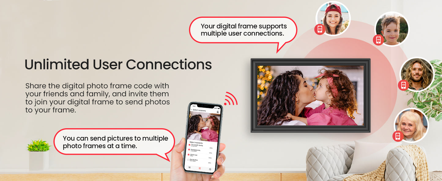 🖼️✨ Frameo Moments™ 15.6” Smart WiFi Memory Frame ✨🖼️