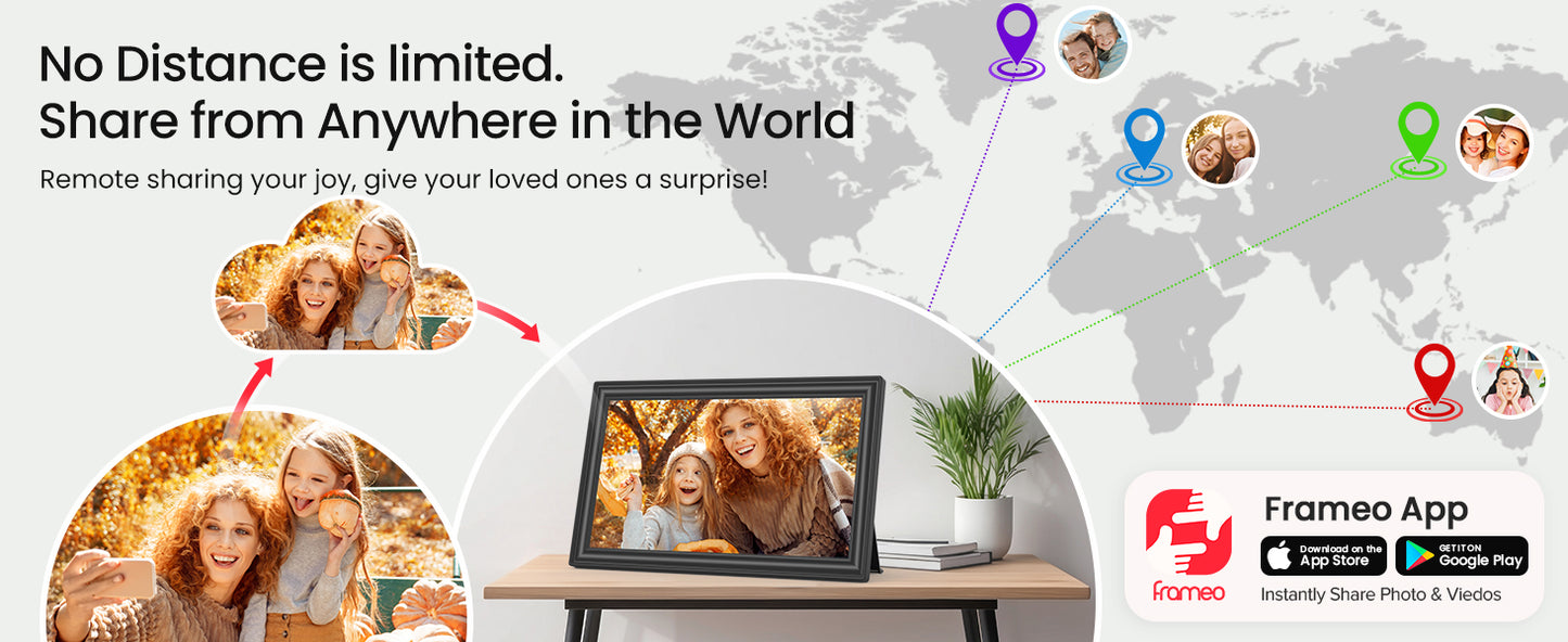 🖼️✨ Frameo Moments™ 15.6” Smart WiFi Memory Frame ✨🖼️