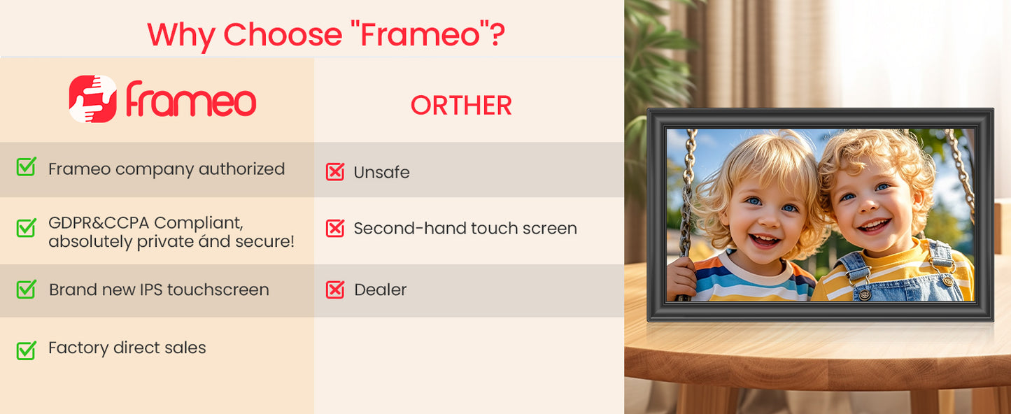 🖼️✨ Frameo Moments™ 15.6” Smart WiFi Memory Frame ✨🖼️